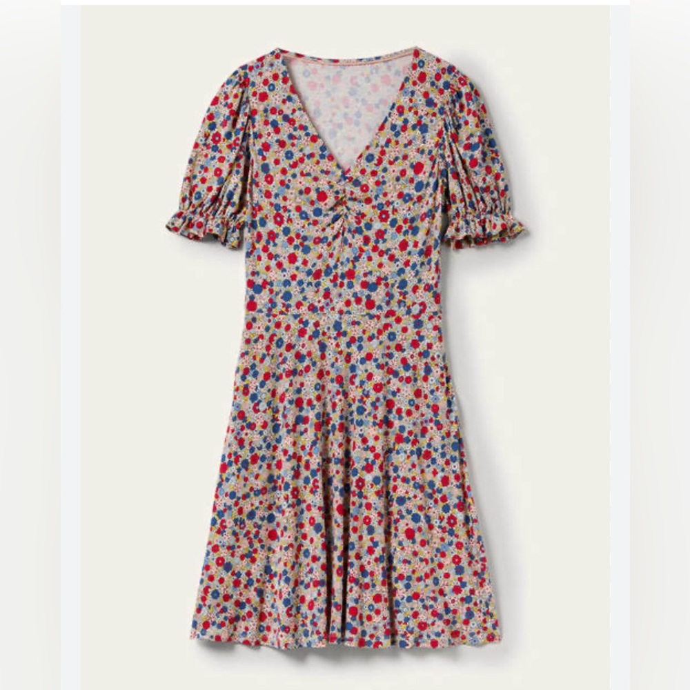 Boden V Neck Jersey Dress women’s size 10 long